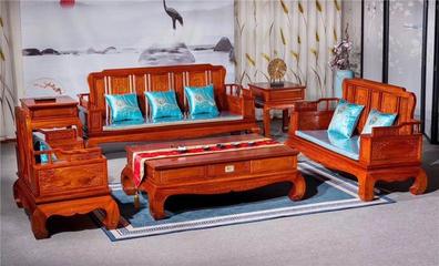 御阁宝红木家具制造厂家缅甸花梨老红木家具价格红木高箱大床